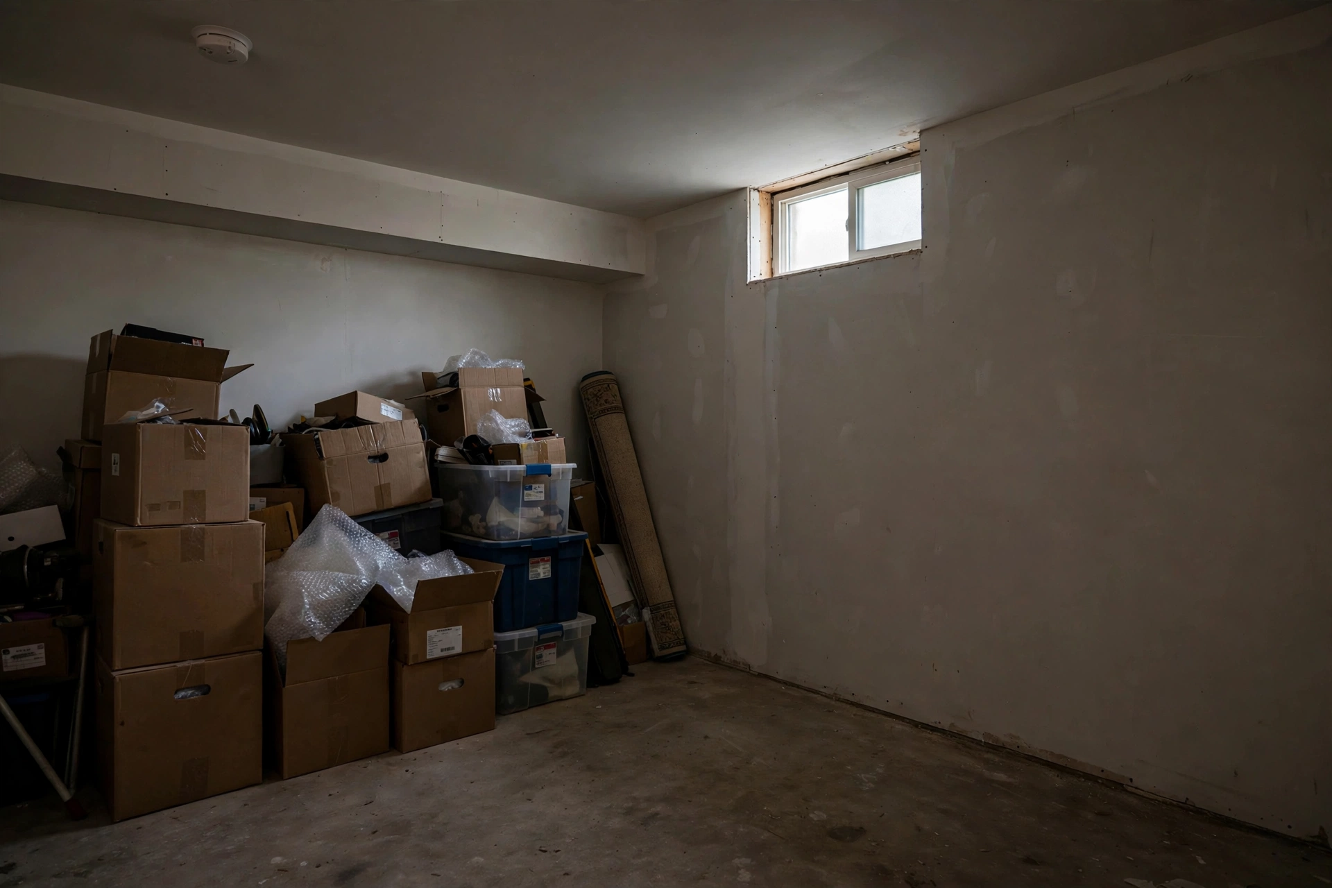 Before photo,  Basement Bedroom Conversion in Enfield Chase, by Bowie Egress Windows Company