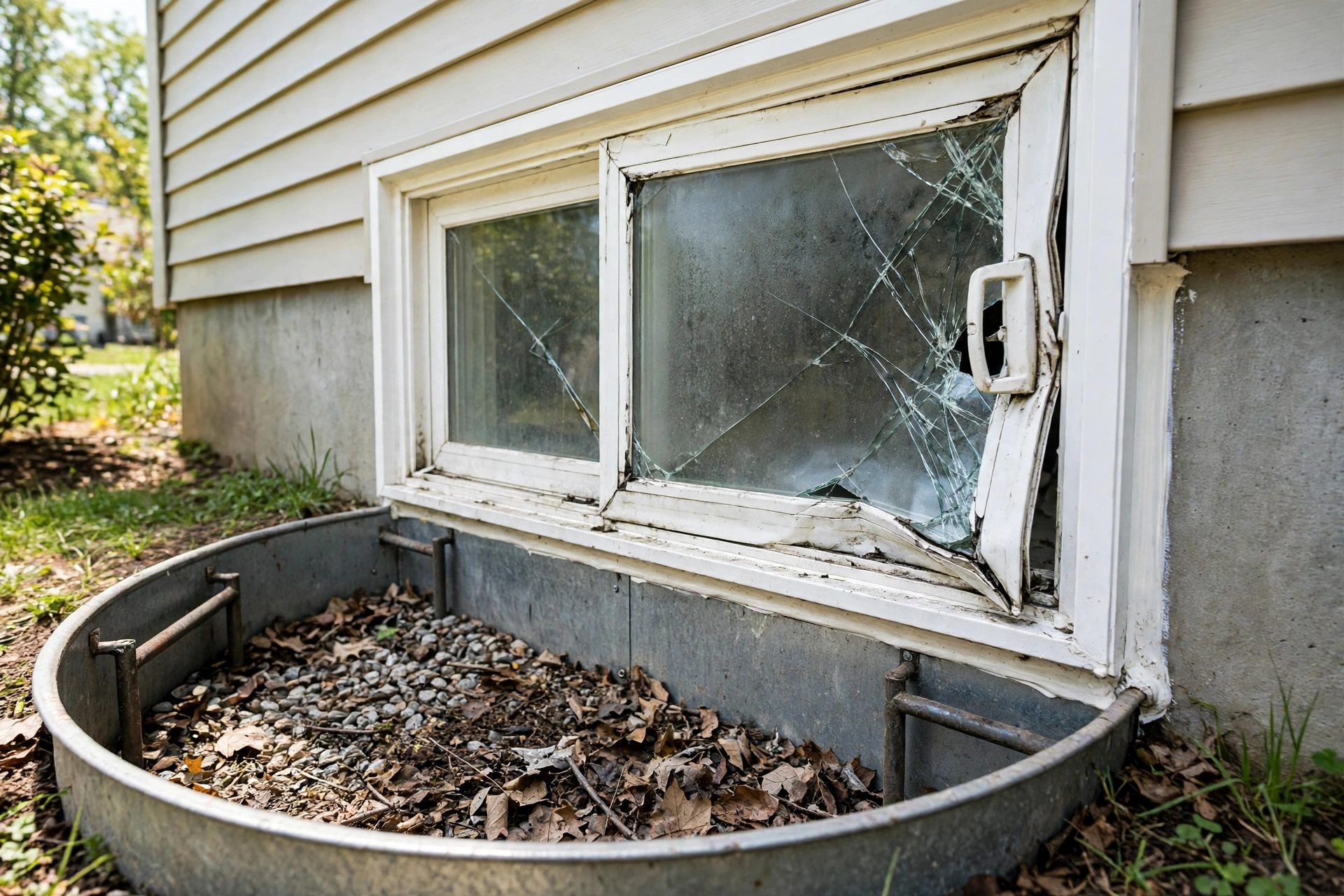 Before photo,  Egress Window Repair in Tulip Grove, by Bowie Egress Windows Company