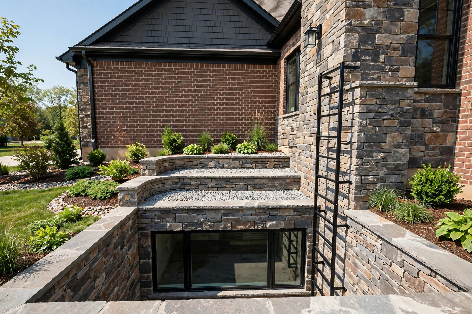 After photo,  Egress Window Wells in Fairwood, by Bowie Egress Windows Company
